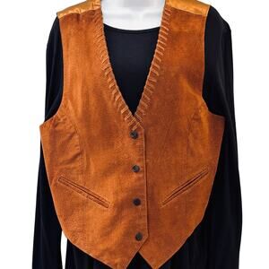 Vintage 1990's Pan-Asia Genuine Leather Vest